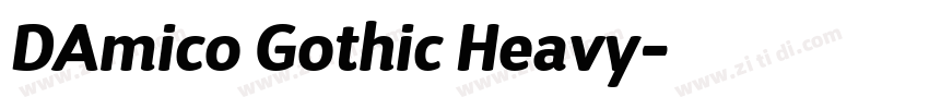 DAmico Gothic Heavy字体转换